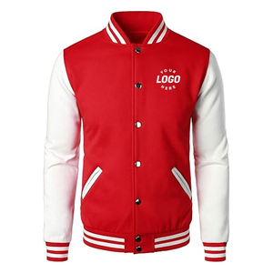 Customizable High Quality <b>Men</b> Winter Varsity <b>Jacket</b> Front Custom Logo and Color Breathable Stand Collar Latest Varsity <b>Jacket</b> - Product Image 1