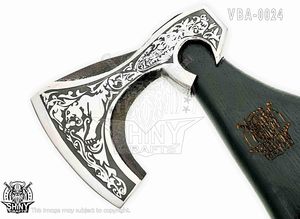 Hache Ragnar, Hache Ragnar Lodbrok, Hache Viking, Hache Nordique, Hache de Combat, Hachette de Camping, Manche en Bois Gravé Personnalisé, Objet de Collection Viking - Product Image 4