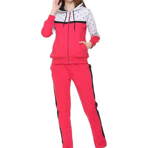 Pakistan Manufacturer Latest Design <b>Women</b> Tracksuit 100% Cotton Solid Color <b>Women</b> Tracksuit - Product Image 1