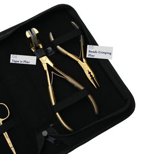 Professional Hair Extension Tools Kit Microbeads Remover Tape In Plier Curved <b>Needle</b> Scissor Parting Finger Sectioning Clips - Product Image 4