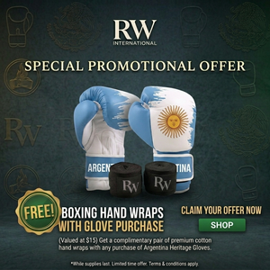 Guantes de Boxeo con Bandera de Argentina Impresa Personalizada, Guantes de Entrenamiento de Cuero Vacuno, Cierre de Gancho y Bucle Ajustable, Ligeros y Transpirables - Product Image 2