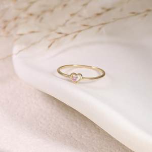 Anillo de Boda de Lujo con Zafiro Rosa Certificado por IGI, Plata de Ley 925, Chapado en Oro de 14K, Delicado Regalo de Piedra de Nacimiento de Septiembre para Ella - Product Image 5