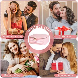 Bolsa de Maquillaje de Viaje con Luz LED Ajustable, 3 Compartimentos de Colores y Soporte para Brochas, Organizador de Cosméticos con Espejo de Aumento - Product Image 4