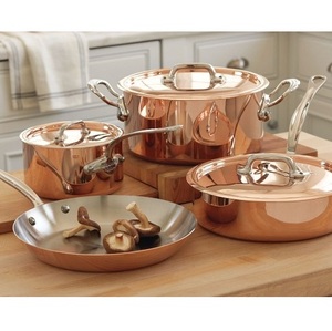 Casserole en cuivre de qualité export avec couvercle pour cuisine, restaurant, hôtel – Métal épais, construction robuste, longue durée de vie - Product Image 5