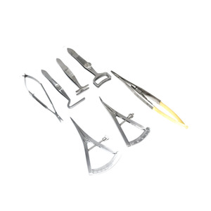 PISSCO Chalazion Curette Set Ophthalmic Curette Set Chalazion Surgical Set Eye Surgery Curette Set Eyelid Surgery <b>Instrument</b> Set - Product Image 3