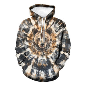 Sweat à capuche style Dye pour homme, imprimé animal 3D, pull à capuche unisexe, streetwear décontracté, graphique, manches longues, confortable - Product Image 2