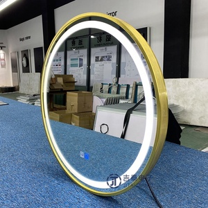 <span class=keywords><strong>Espejo</strong></span> de <span class=keywords><strong>Baño</strong></span> <span class=keywords><strong>Redondo</strong></span> de Diseño Moderno con Iluminación LED, para Uso en Hoteles, de Alta Calidad, Marca Golden Vanity Basin - Product Image 4