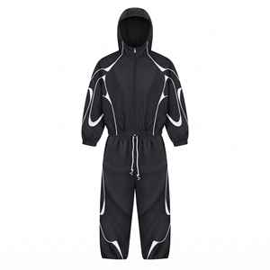 Ensemble veste et pantalon coupe-vent en nylon ajustable, unisexe, avec logo personnalisé, vêtements de sport, ensemble de survêtement - Product Image 5