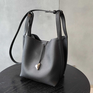 Bolso Tipo Cubo de Cuero, Bolso Tipo Cubo para Mujer, Bolso Tipo Cubo de Cuero Genuino, Bolso Tipo Cubo Premium - Product Image 1