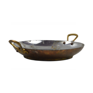 Atractivo Plato de Servir de Latón y Acero Inoxidable, Base de Diseño y Metal Sólido de Buena Calidad, Color Dorado y Plateado - Product Image 4