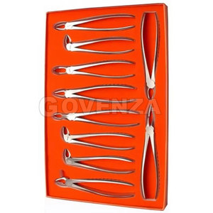 GOVENZA INTERNATIONAL GI-FK-6381 Kit de Pinzas de Extracción Dental Manuales de Acero Inoxidable con Empuñadura Ergonómica, Instrumento Quirúrgico - Product Image 4