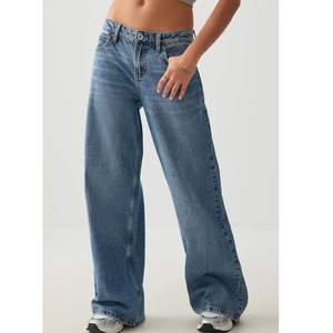 กางเกงยีนส์คาร์โก้ขาบานทรงหลวมเอวสูงคุณภาพสูงสำหรับผู้หญิง ล้างสีอ่อน สไตล์สตรีทแฟชั่น ขายส่ง - Product Image 3