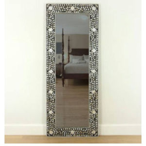 Miroir mural indien fait main en os incrusté, de haute qualité, avec incrustation de nacre, cadre décoratif de style moderne pour la décoration intérieure - Product Image 2