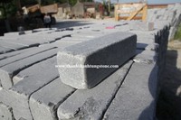 Dalles de pavé extérieur en pierre bleue de calcaire gothique de haute qualité 20x20x2 cm de l'usine Thanh Thanh Tung, garantie à vie