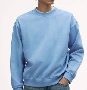 Sweat-shirt pour homme à manches raglan, coupe athlétique, inspiration vintage, gris chiné, en molleton, coupe d'entraînement - Product Image 6