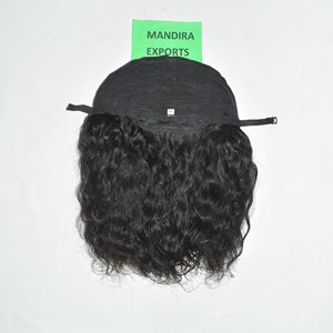 Extensions de cheveux humains indiens Remy naturels, vierges, alignés aux cuticules, HD, pour tissage en dentelle, bouclés, ondulés, double trame, faits à la machine - Product Image 1