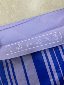 Sac fourre-tout personnalisable en PP non tissé bleu, tendance, avec fermeture éclair, design en tissu rayé coloré, pour ordinateur portable, usage quotidien - Product Image 5