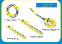 Juguetes Ecológicos para Perros Activos, Pelota de Nailon Resistente con Nudos en Amarillo y Azul Brillante, Forma de Hueso, Alivia la Ansiedad, Limpia los Dientes