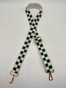 HK EXPORTS Sangle de sac de plage d'été en nylon perlé faite à la main pour femme, couleur unie, réglable, de remplacement, de luxe, avec fermeture éclair en coton - Product Image 4