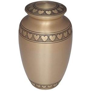 Urne funéraire artisanale en métal de haute qualité, conteneur personnalisé pour cendres d'adultes et de bébés, souvenir commémoratif à bas prix - Product Image 4