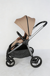 Poussette bébé pliable à une main avec nacelle rigide, nouvelle poussette de luxe légère avec absorption des chocs, système de voyage OEM - Product Image 3