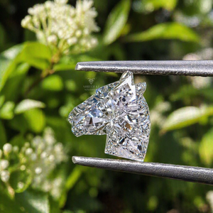 Diamante Cultivado en Laboratorio con Corte Cabeza de Caballo Antiguo Personalizado, Piedra Suelta 3CT 4CT 5CT DEF VVS HPHT CVD, Forma Única Rara, Proveedor Mayorista - Product Image 1