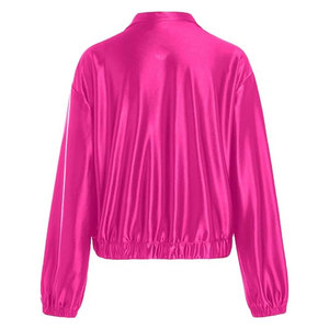 <b>Womens</b> Faux Sheep Skin Bomber <b>Jacket</b> Lightweight Woven Customizable Fashion <b>Jacket</b> <b>for</b> Casual Streetwear Everyday Outerwear - Product Image 2