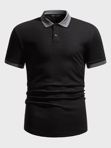 Men's White <b>Half</b> Sleeve for <b>Shirt</b> Solid Pique Knitted Formal Breathable Anti-Wrinkle Design <b>Button</b> Placket Trim 100% Cotton - Product Image 5