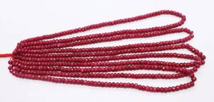 Cuentas facetadas de rubí africano teñido AAA, cuentas de corindón rubí de 6-7 mm, cuentas sueltas de rubí rojo natural de 20 pulgadas - Product Image 5