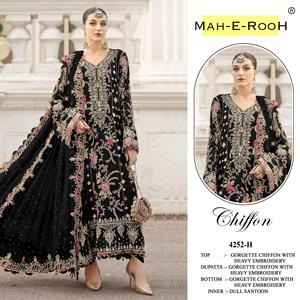Elegante Conjunto de Traje Pakistaní con Bordado de Lentejuelas y Dupatta a Juego para Uso Festivo, Compre Directamente del Proveedor - Product Image 4
