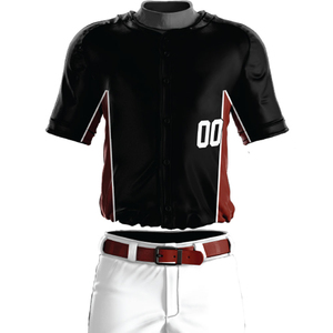 Ensemble de maillot et pantalon de baseball personnalisé, tissu respirant, coupe athlétique, technologie de séchage rapide, vêtements d'équipe pour clubs et écoles - Product Image 1