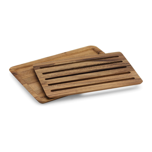 High Quality Natural Acacia Wooden Bread <b>Trays</b> With Crumb Catcher Rectangle Cutting Board for Bread Baking from Vietnam - Product Image 1