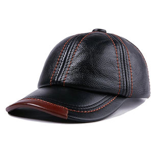 Casquette de baseball personnalisée de luxe, noire et marron bicolore, style sportif urbain - Product Image 2