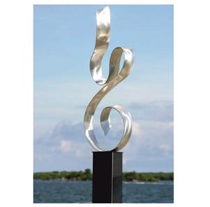 Escultura de Arte Metálica Moderna para Interiores, Personalizada para Vestíbulos de Hotel, Decoración de Anillos Metálicos, Fabricante de Esculturas Metálicas - Product Image 6