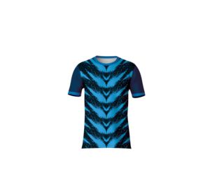 T-shirt en jersey polyester pour sublimation 210g, impression personnalisée sur le devant, tissu doux et respirant, motif chevron, col ras du cou, manches courtes - Product Image 1