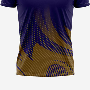 เสื้อกีฬาพิมพ์ลาย ผลิตจากวัสดุที่ระบายอากาศได้ดี ดีไซน์คอปกพับได้ - Product Image 6