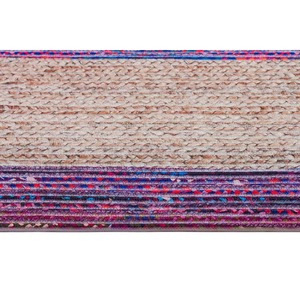 Compre Alfombra Antideslizante Hecha a Mano con Yute 100% Natural, Alfombra Decorativa Bohemia Ecológica para su Lujoso Pasillo o Dormitorio - Product Image 3