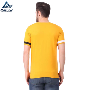 Nouveau T-shirt formel pour homme, mode estivale, manches courtes, col roulé, couleur unie, tricoté, 100% coton, coupe ample, respirant, unique - Product Image 2