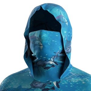 Fabricant OEM de sweats à capuche de pêche personnalisés en gros, avec protection UV, en jersey de polyester, marque privée, fabrication en vrac - Product Image 4