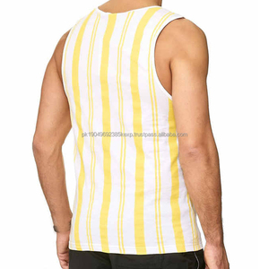 2025 Latest Fashion Unisex Tank <b>Top</b> Custom Designed 100% Polyester Breathable Comfortable Gym Fit for <b>Men</b> Knitted Weaving Method - Product Image 3
