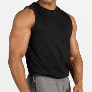 เสื้อกล้ามสตรีทแวร์ LEDBURY แบบเรียบ  รับสกรีนโลโก้ ออกแบบเองได้ ผ้าโพลีเอสเตอร์/คอตตอน สปอร์ต สำหรับผู้ชาย สีพื้น วินเทจ ทรงหลวม - Product Image 3