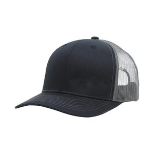 Black Mesh Trucker Hat 6-Panel Adjustable Fit Casual Spring Summer Wear Unisex Adult Breathable Waterproof Front Logo 2027 - Product Image 5