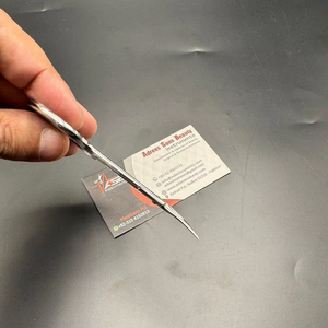 Ciseaux de manucure professionnels extra fins en acier inoxydable noir, pointe incurvée précise et tranchante, ciseaux russes pour cuticules et ongles - Product Image 6