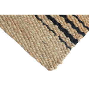 Tapis rayé fait main en jute 100% naturel, écologique, tissage plat, style bohème, tapis de designer, taille personnalisée - Product Image 5