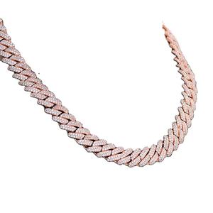 Elegante collar de cadena de eslabones cubanos de plata de ley VVS Moissanite de 12mm, cadena cubana de estilo Hip Hop, perfecto para cualquier ocasión - Product Image 1