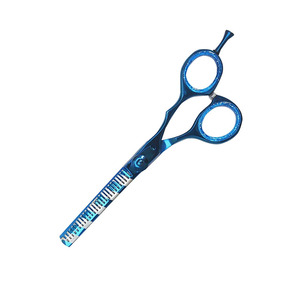 Tijeras de Peluquería Profesionales de Acero Inoxidable, Ligeras, Negras y Rojas, para Adelgazar el Cabello, para Uso en Salones de Belleza - Product Image 6