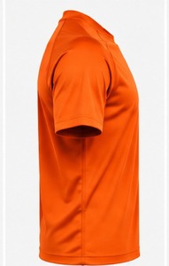 เสื้อยืดแขนสั้นสีส้มสำหรับผู้ชาย ทรงปกติ คอกลม แห้งเร็ว ผ้าเจอร์ซีย์ถัก พิมพ์ลายด้านหน้า ยี่ห้อ Index Apparel - Product Image 4
