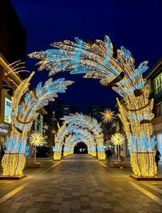 Büyük ölçekli açık yürüyüş sokak alışveriş merkezi sokak özel dekoratif tatil ışıkları sokak lambası - Product Image 6