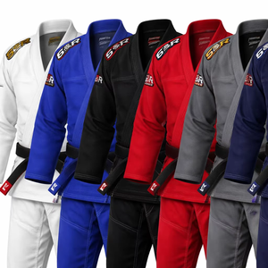 Custom Academy Logo Jiu Jitsu Gi Bulk Wholesale Pearl Weave Fabric 100% Cotton 460g Breathable Quick Dry Unisex Adult - Product Image 1