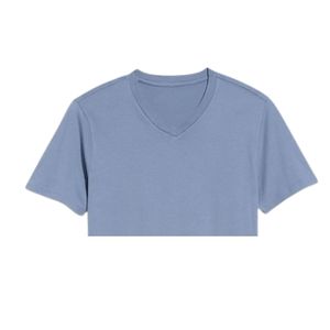 เสื้อยืดคอกว้าง แขนสั้น ผู้ชาย สไตล์ลำลอง เรียบง่าย เนื้อผ้านุ่ม ระบายอากาศได้ดี น้ำหนักเบา เหมาะสำหรับใส่ในฤดูร้อน ใส่ได้ทุกวัน รับผลิตตามแบบ OEM - Product Image 5